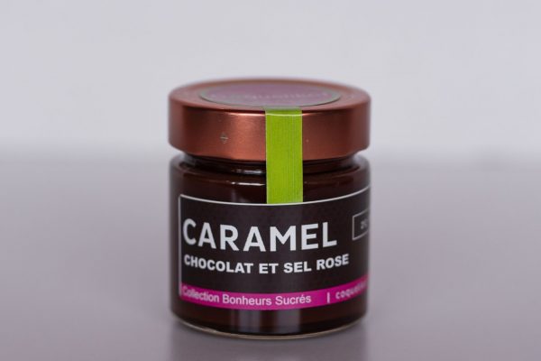 Caramel chocolat et sel rose